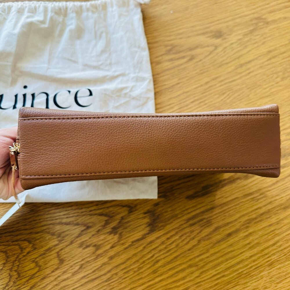NWT Quince Italian Leather Pouch in Cognac - Large Size Pouch Only - Picture 3 of 9